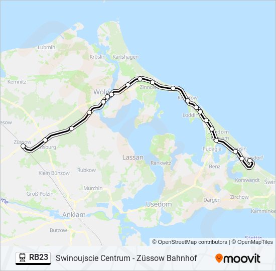 RB23 train Line Map