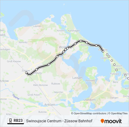 RB23 train Line Map