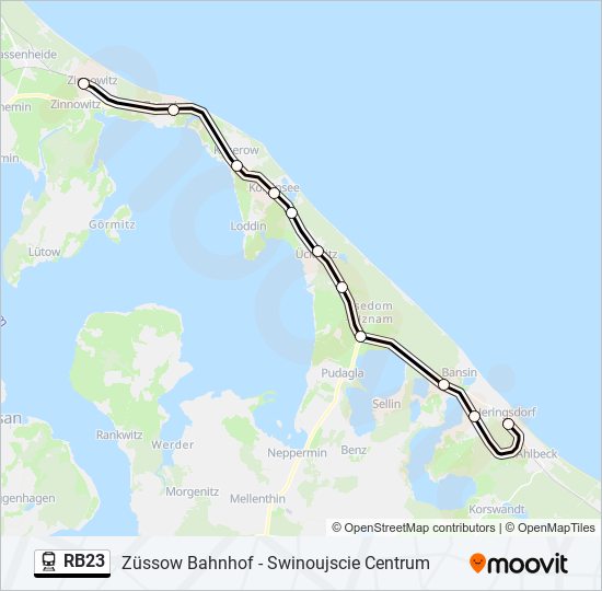 RB23 train Line Map