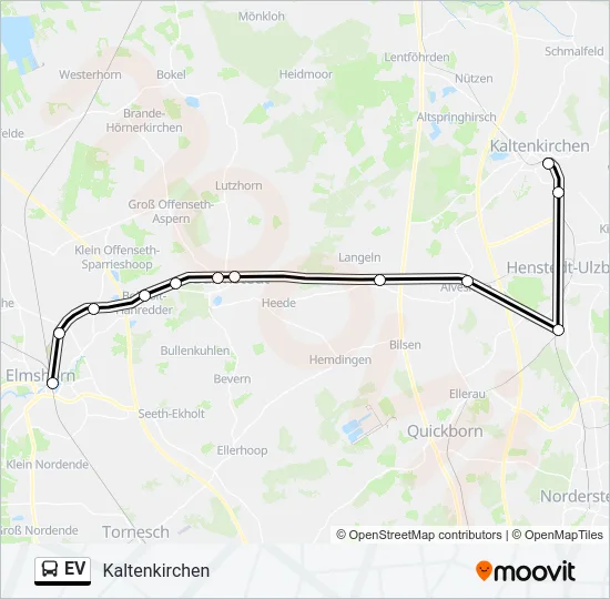 Автобус EV: карта маршрута