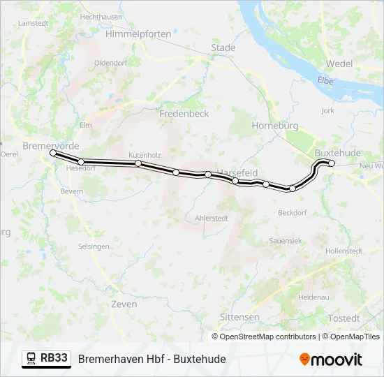 RB33 Train Line Map