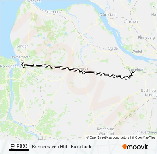RB33 Train Line Map
