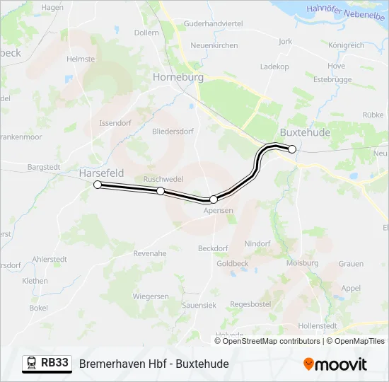 RB33 Train Line Map