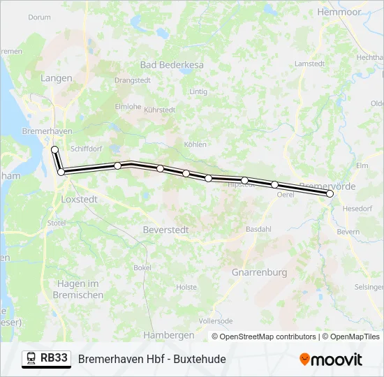 RB33 Train Line Map