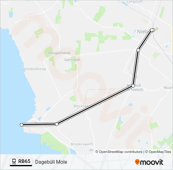 RB65 Train Line Map