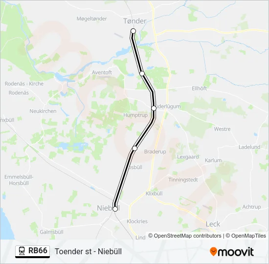 RB66 Train Line Map
