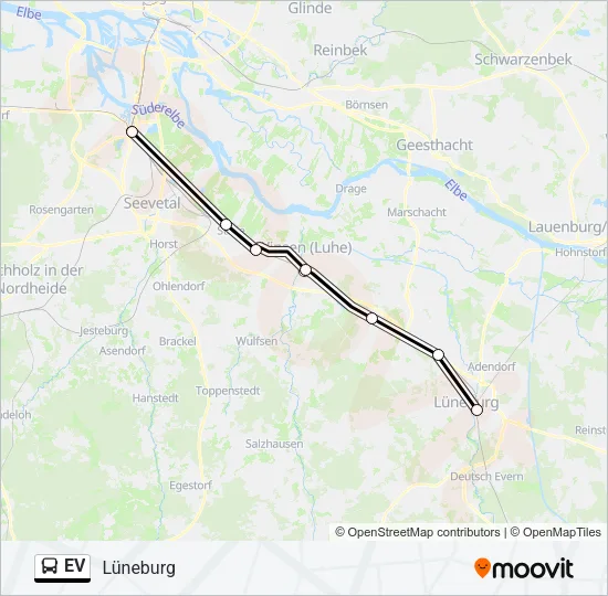 Автобус EV: карта маршрута