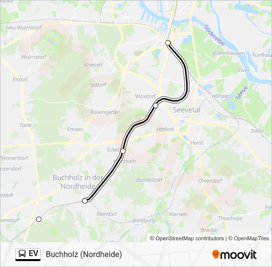 Автобус EV: карта маршрута