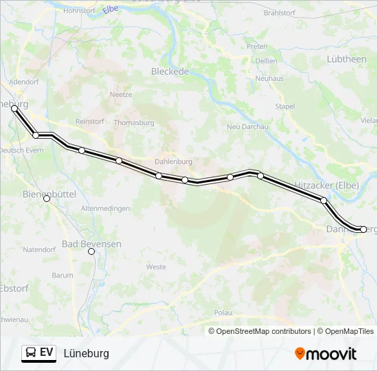Автобус EV: карта маршрута