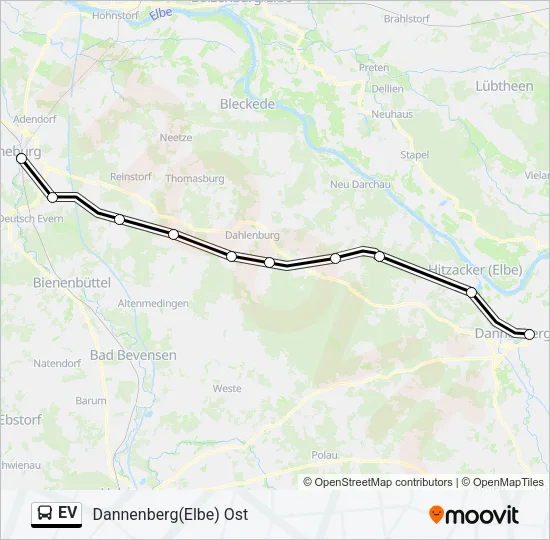 EV Bus Line Map