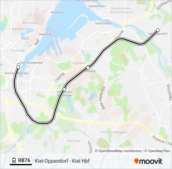 RB76 Train Line Map