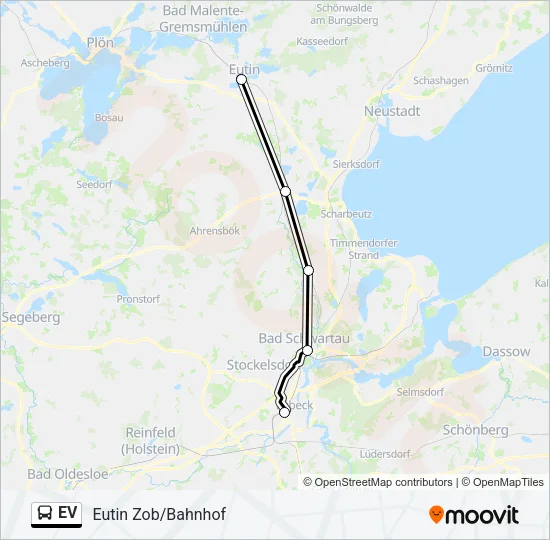 Автобус EV: карта маршрута