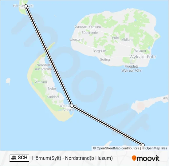 SCH Ferry Line Map