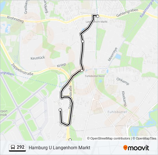 292 Route: Schedules, Stops & Maps - Hamburg U Langenhorn Markt (Updated)