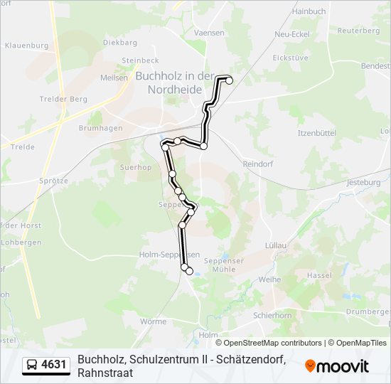 4631 Route: Schedules, Stops & Maps - Holm-Seppensen, Grundschule (Updated)