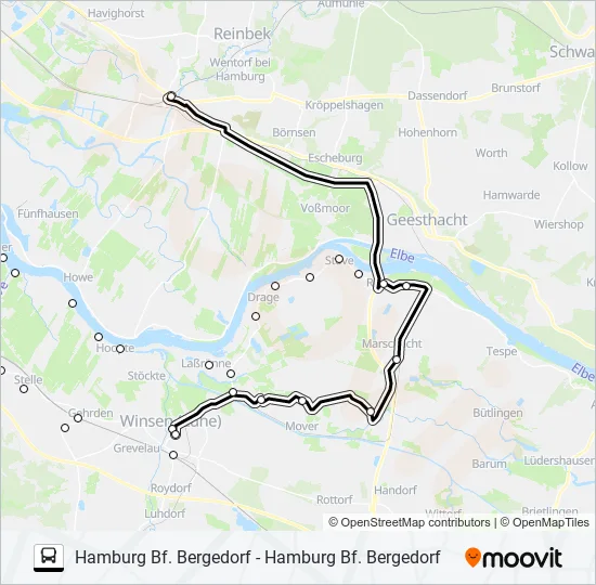  ELB-SHUTTLE: карта маршрута