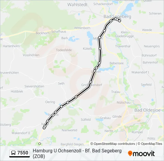 7550 Bus Line Map