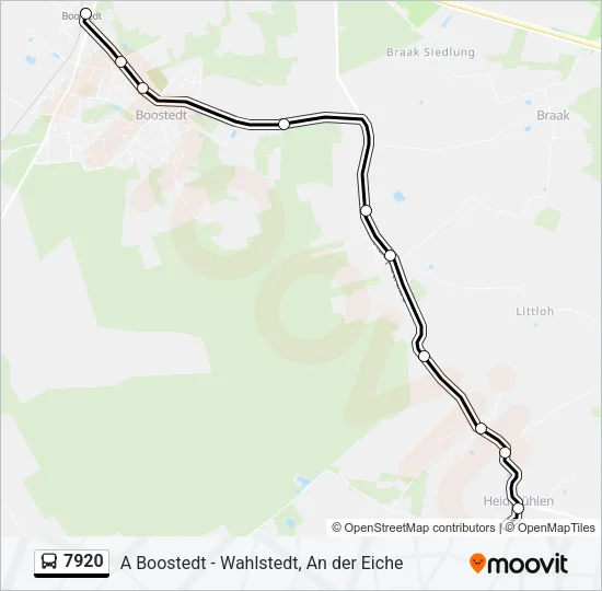 7920 Bus Line Map