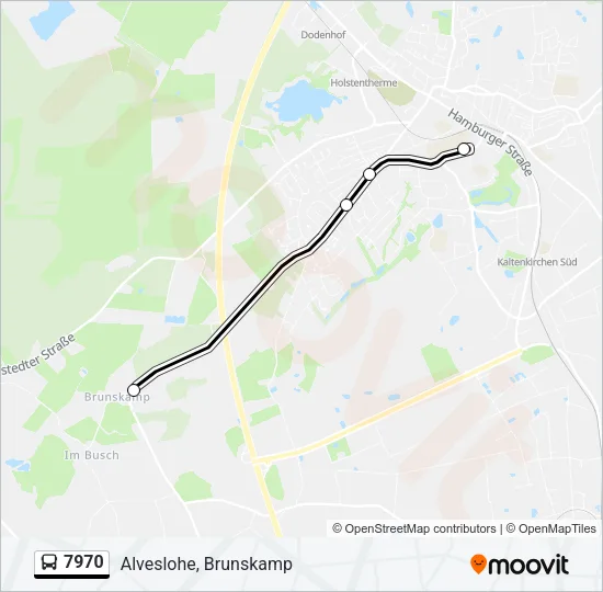 7970 Bus Line Map
