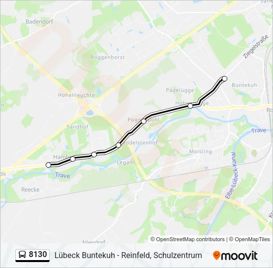 8130 Bus Line Map