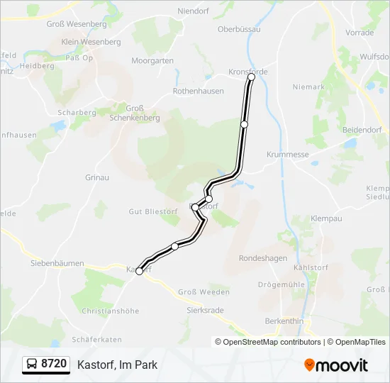 8720 Bus Line Map