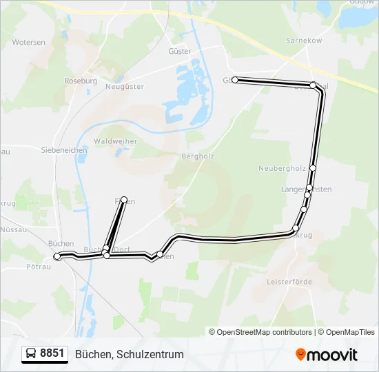 8851 Bus Line Map