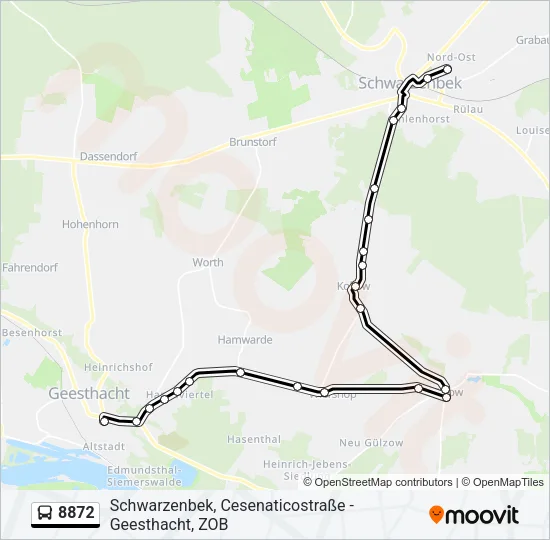 8872 Bus Line Map