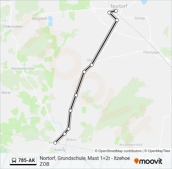 785-AK Bus Line Map