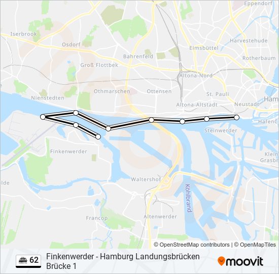 62 ferry Line Map