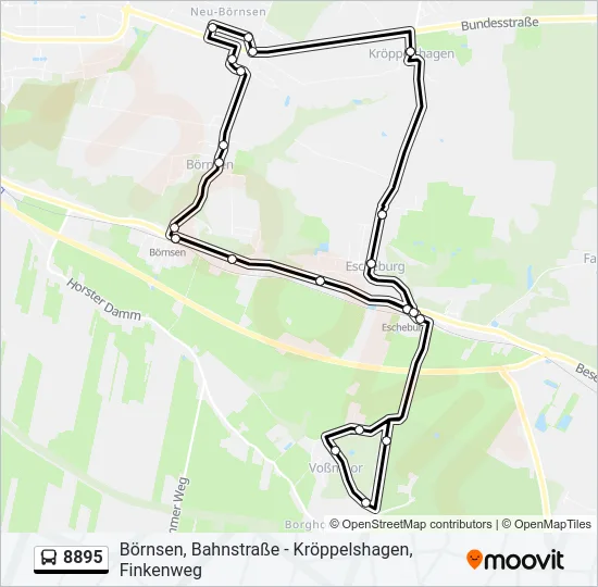  8895: карта маршрута