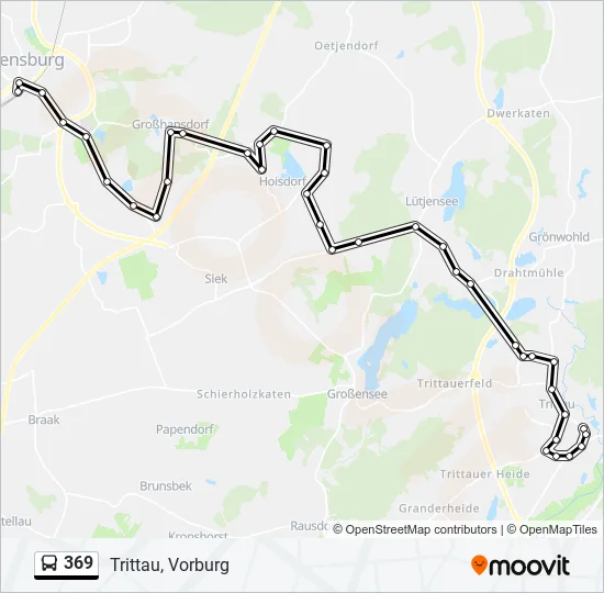 Автобус 369: карта маршрута