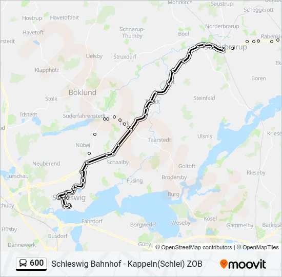  600: карта маршрута