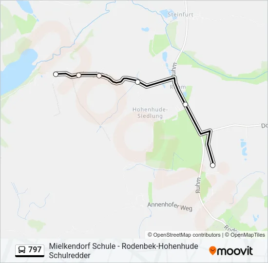 797 Bus Line Map