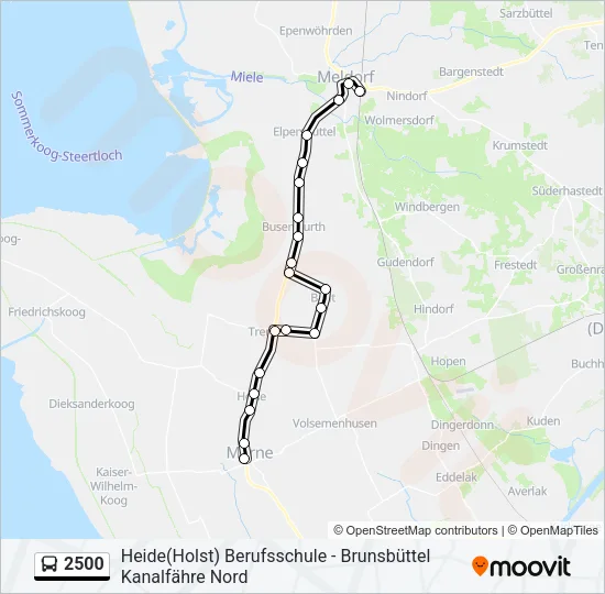 2500 Bus Line Map