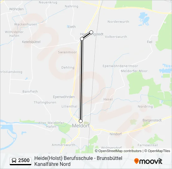 2500 Bus Line Map