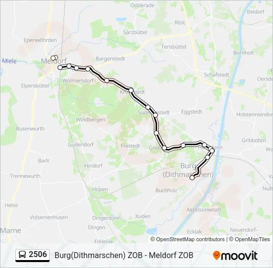 2506 Bus Line Map
