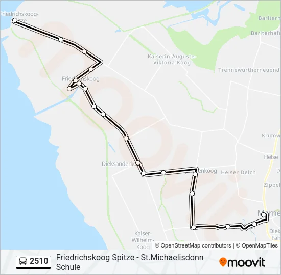 2510 Bus Line Map