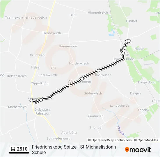 2510 Bus Line Map