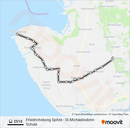 2510 Bus Line Map