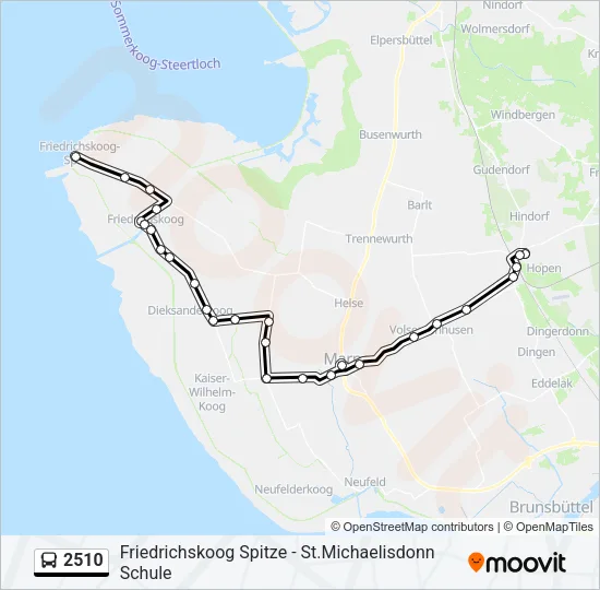 2510 Bus Line Map