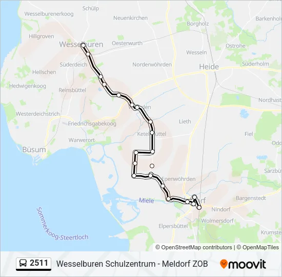2511 Bus Line Map