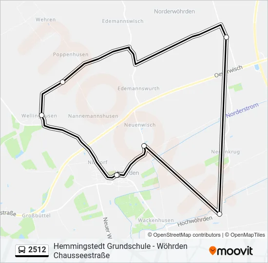 2512 Bus Line Map
