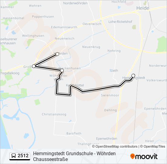 2512 bus Line Map