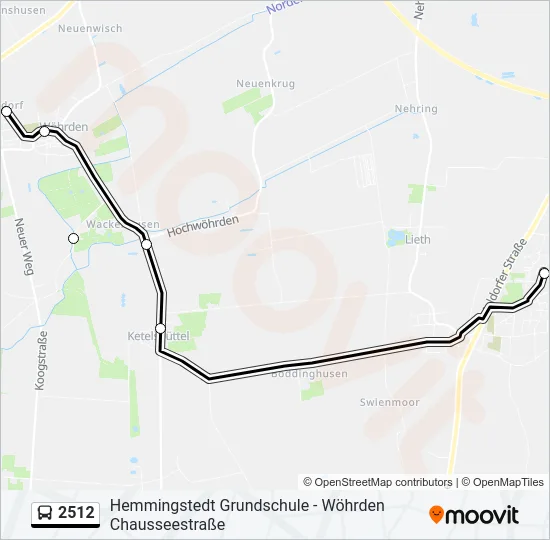 2512 Bus Line Map