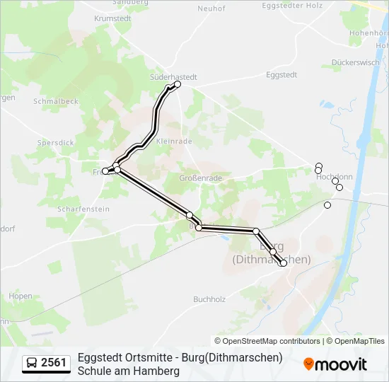 2561 Bus Line Map