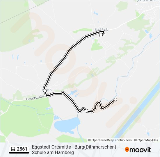 Автобус 2561: карта маршрута