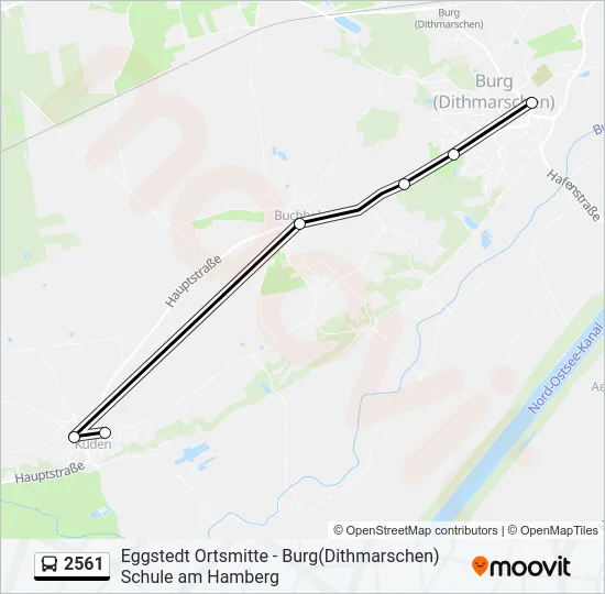 2561 Bus Line Map