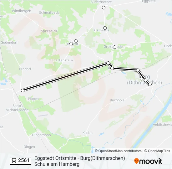 2561 Bus Line Map