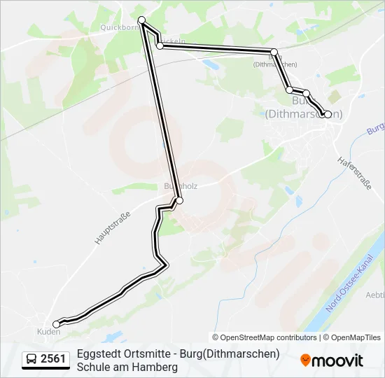 2561 Bus Line Map