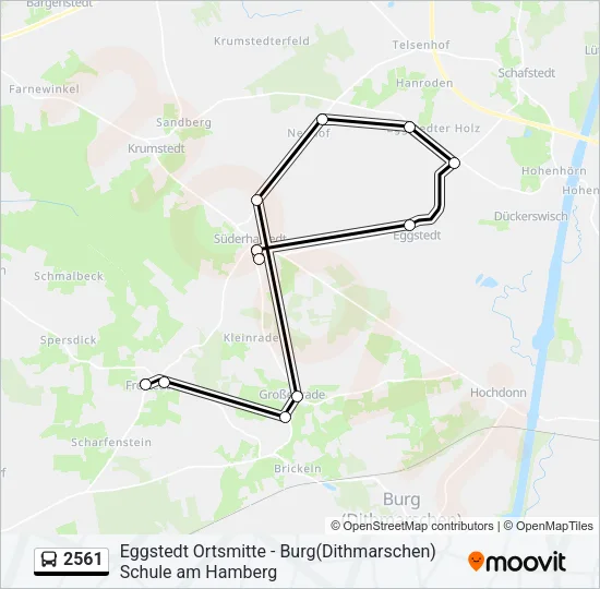 2561 Bus Line Map
